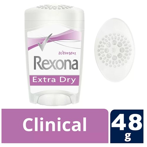 Desodorante Antitranspirante Rexona Clinical Extra Dry Women Stick com 48g
