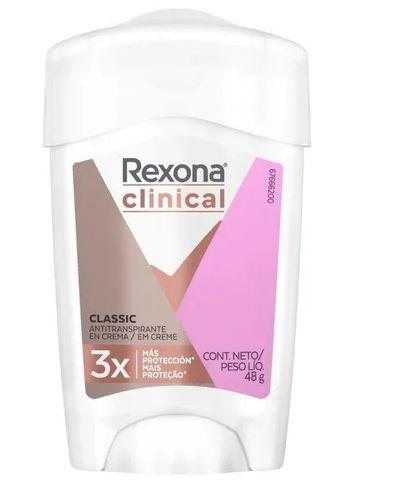 Desodorante Antitranspirante Rexona Clinical Rosa Feminino 48g - Incolor - Zolberg Corporetion