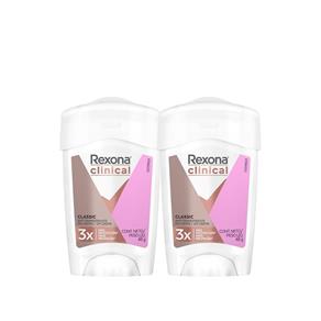 Desodorante Antitranspirante Rexona Clinical Women 48g - 2Un