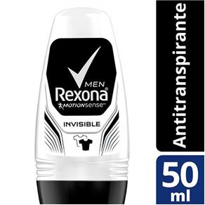 Desodorante Antitranspirante Rexona Invisible Masculino Roll On - 50ml