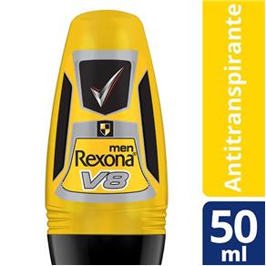 Desodorante Antitranspirante Rexona Masculino V8 Roll On - 50ml