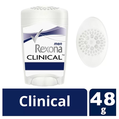 Desodorante Antitranspirante Rexona Men Clinical Clean Stick com 48g