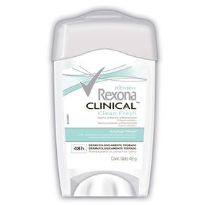 Desodorante Antitranspirante Rexona Woman Clinical Clean Fresh 48g
