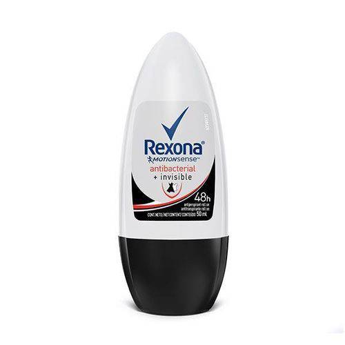 Desodorante Antitranspirante Rexona Women Antibacterial + Invisible Roll On 50mL