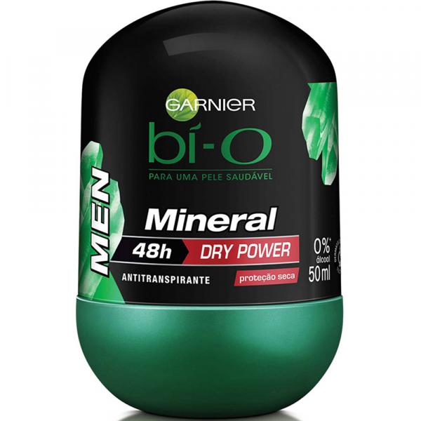 Desodorante Antitranspirante Roll On Bí-O Men Mineral Dry Power 50ML - Bi-o