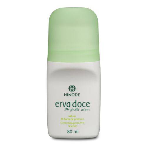 Desodorante Antitranspirante Roll On Erva Doce Sem Perfume 80ml - Hinode