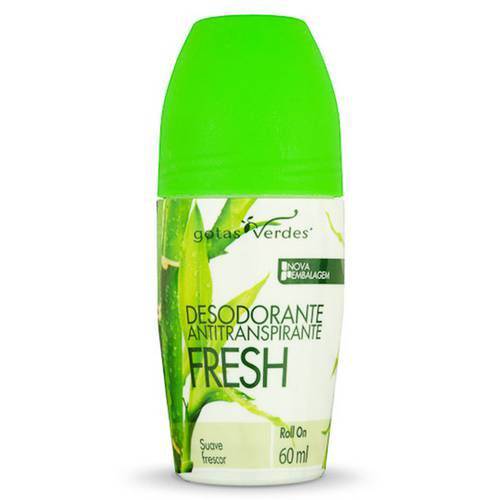 Desodorante Antitranspirante Roll-On Fresh 60ml - Gotas Verdes
