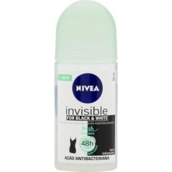 Desodorante Antitranspirante Roll On Nivea Invisible Black Amp White Fresh 50ml