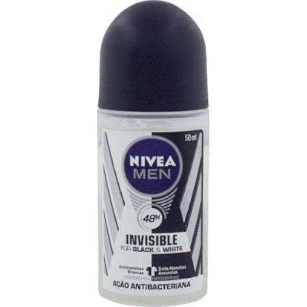 Desodorante Antitranspirante Roll On Nivea Men Invisible For Black Amp White 50ml