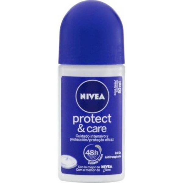 Desodorante Antitranspirante Roll On Nivea Protect &amp Care 50ml