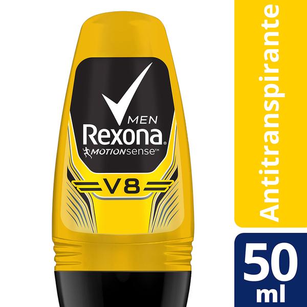 Desodorante Antitranspirante Roll On Rexona Men V8 50ML