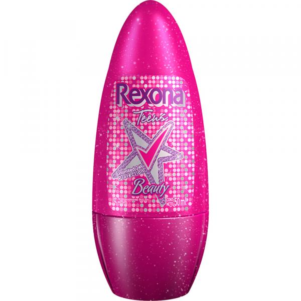Desodorante Antitranspirante Roll On Rexona Teens Beauty 50ML