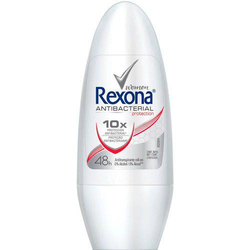 Desodorante Antitranspirante Roll On Rexona Women Antibacterial Protection 50ml