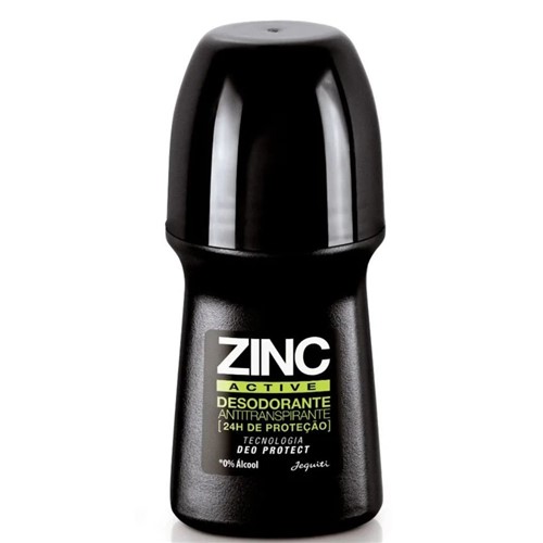 Desodorante Antitranspirante Roll-On Zinc Active 55Ml Jequiti