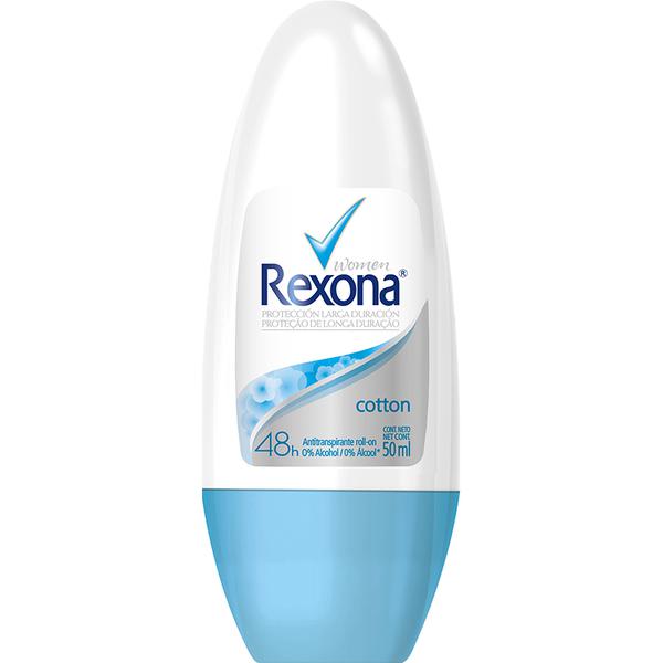 Desodorante Antitranspirante Rollon Rexona Cotton 50ML