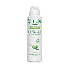 Desodorante Antitranspirante Simple Gentle Care Aerosol - 150ml