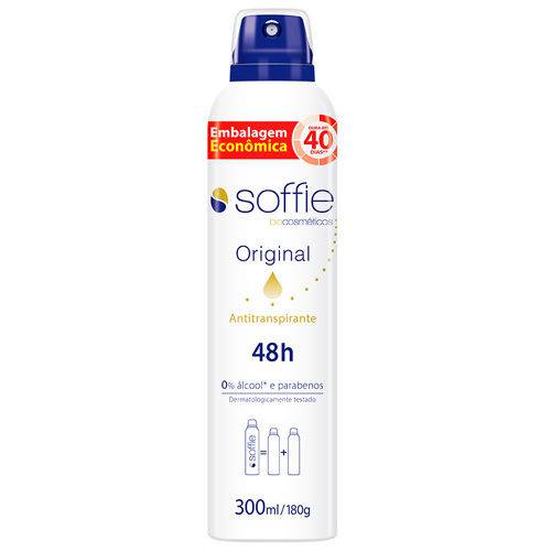 Desodorante Antitranspirante Soffie Original 48h Aerosol 300ml