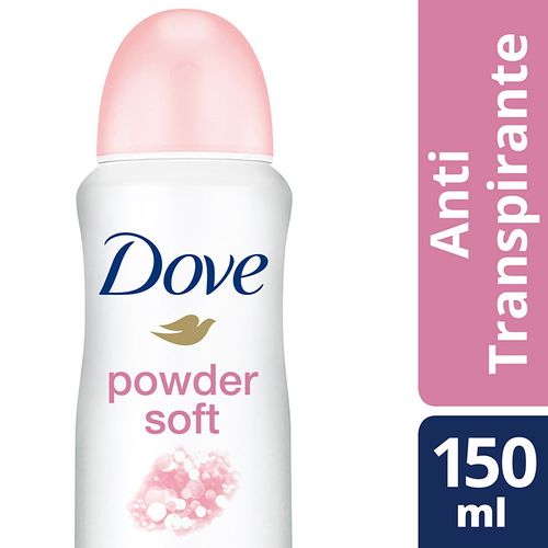 Desodorante Antranspirante Aerosol Dove Powder Soft 150ml Desodorante Aerosol Dove 89g