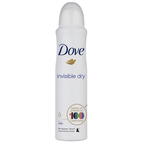 Desodorante Antritranspirante Aerosol Dove Invisible Dry - 170Ml