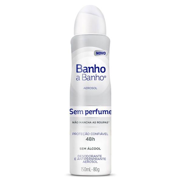 Desodorante Banho a Banho Aerosol Sem Perfume 150mL