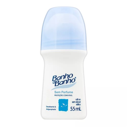 Desodorante Banho a Banho Roll-On Antiperspirante Sem Perfume com 55ml