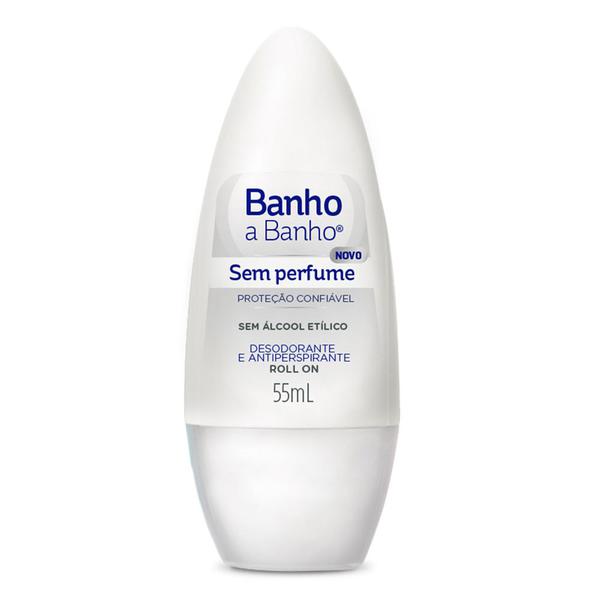 Desodorante Banho a Banho Rollon Sem Perfume 55mL