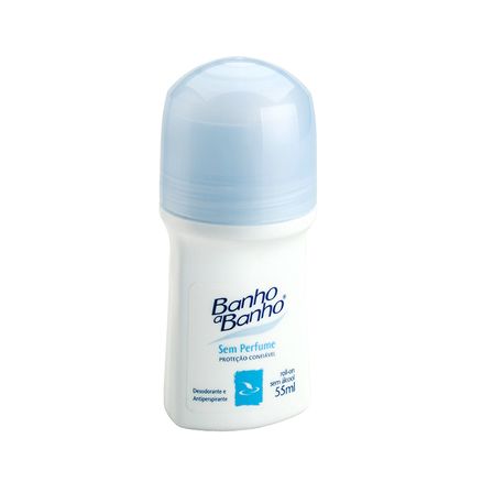 Desodorante Banho Banho Roll On Sem Perfume 55ml