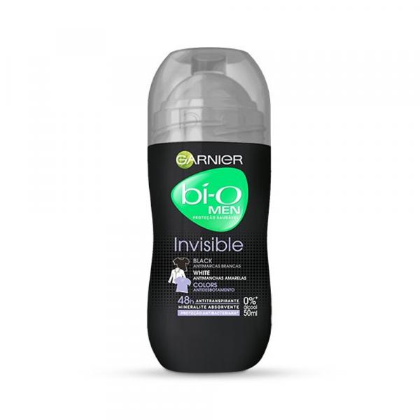 Desodorante Bi-o Men Invisible Black White Roll On - 50ml - Garnier