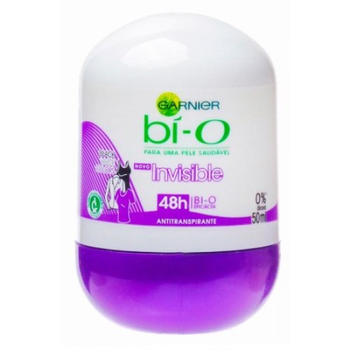 Desodorante Bí-O Roll On Intensive Invisble Black White Colors 50ml - Bi-o