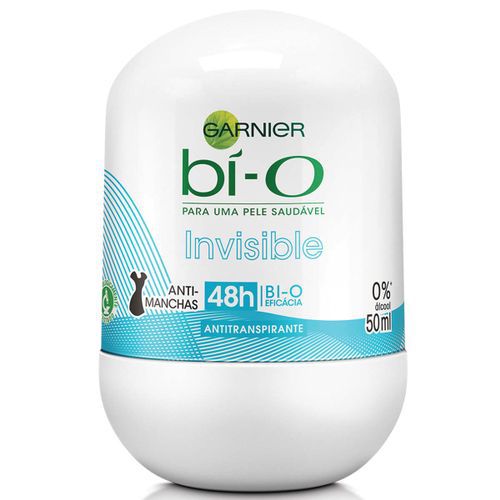 Desodorante Bí-O Roll On Invisible Feminino 50ml - Garnier