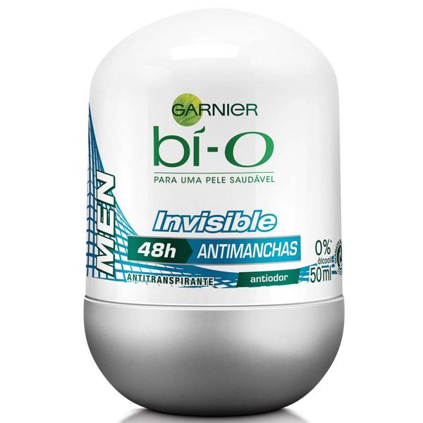Desodorante Bí-O Roll On Invisible Masculino 50ml - Bi-o