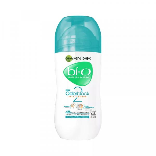 Desodorante Bio Odorblock 2 Pele e Roupa Rollon - 50ml - Garnier
