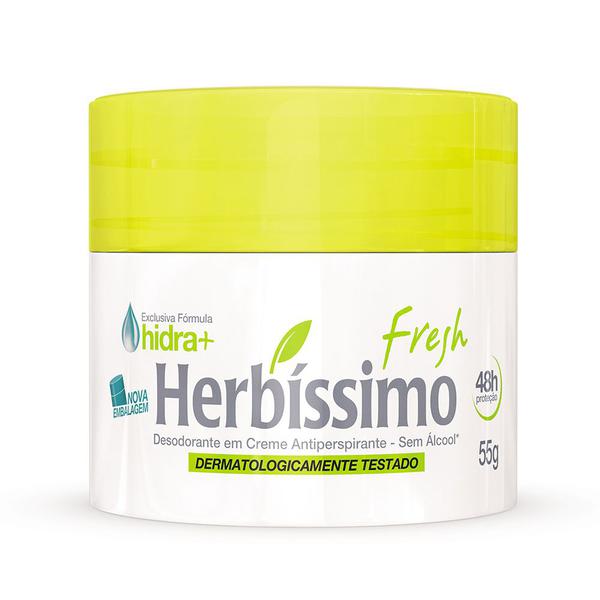 Desodorante Creme Antitranspirante Fresh Herbissimo 55G - Herbíssimo