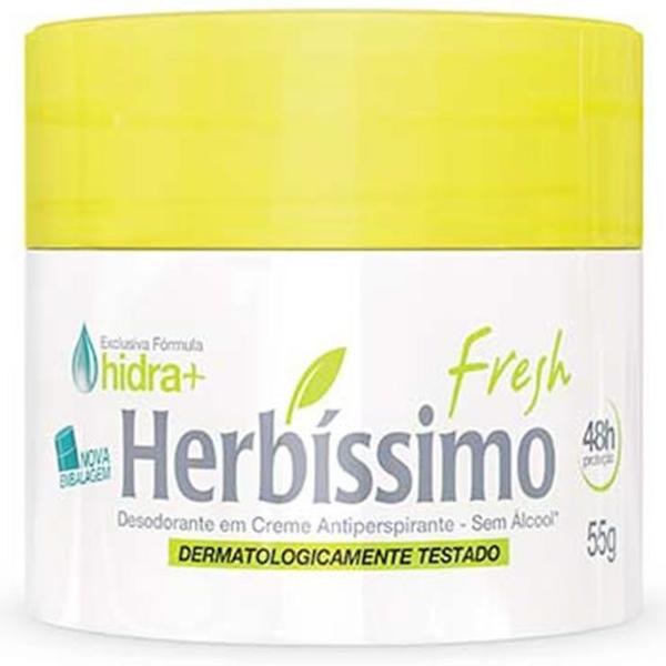 Desodorante Creme Antitranspirante Fresh Herbissimo 55g - Herbíssimo