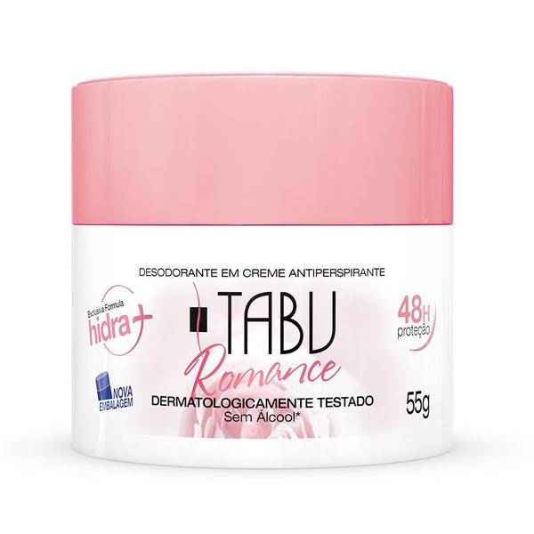 Desodorante Creme Antitranspirante Tabu Romance 55G - Tabu Clássico