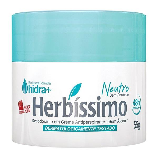 Desodorante Creme Herbíssimo Neutro 55g - Herbissimo