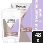 Desodorante Creme Rexona Clinical Extra Dry 48g - ( Kit C/6 Unidades )
