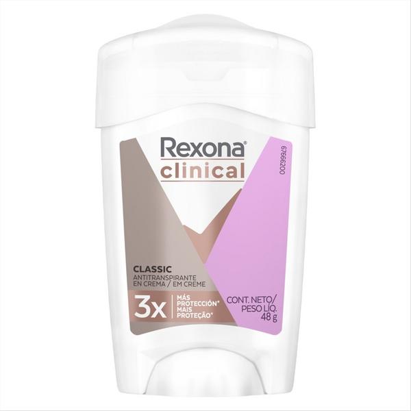 Desodorante Creme Rexona Clinical Feminino Classic 48g