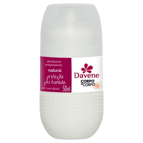 Desodorante Davene Roll On Corpo à Corpo Natural 50ML