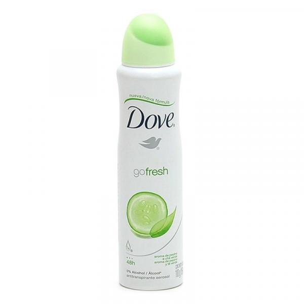 Desodorante Dove Aerosol 48h Go Fresh Pepino Chá Verde 150mL