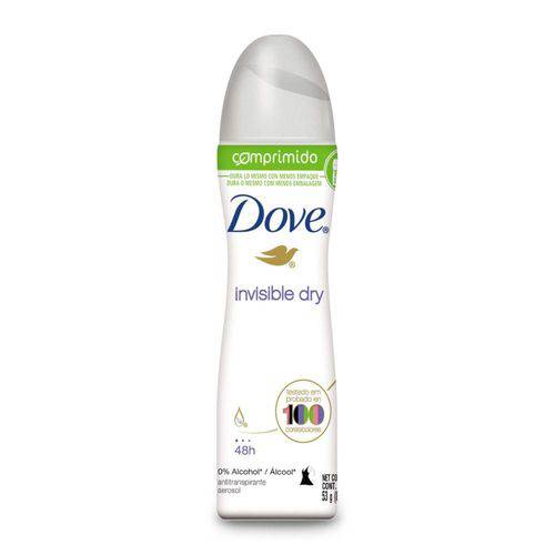 Desodorante Dove Aerosol Comprimido Invisible Dry com 85ml
