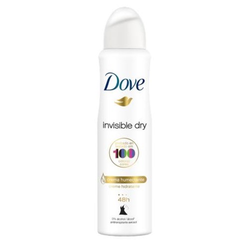 Desodorante Dove Aerosol Invisible Dry 150Ml