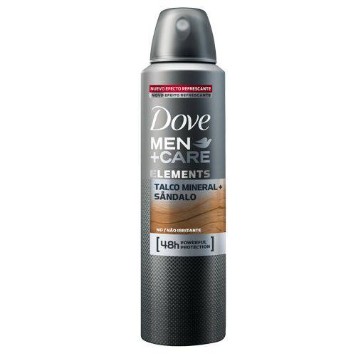 Desodorante Dove Aerosol Men + Care Talco Mineral Sândalo 89g