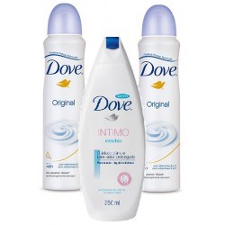 Desodorante Dove Aerosol Original C/ 2 Unidades + Grátis Sabonete Líquido