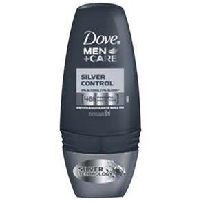 Desodorante Dove Masculino Silver Control Roll-On 50Ml