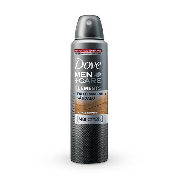 Desodorante Dove Men Care Aerosol Talco Mineral + Sândalo - 89g - Unilever