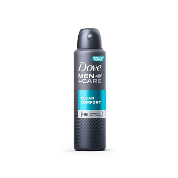 Desodorante Dove Men+Care Antitranspirante Aerossol Clean Comfort 150ml