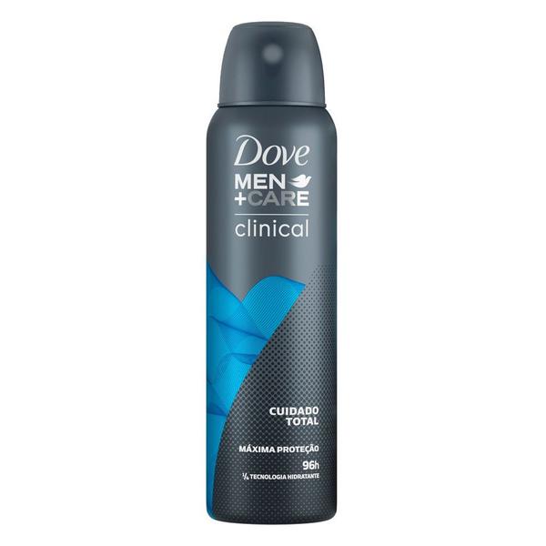 Desodorante Dove Men + Care Clinical Cuidado Total Aerosol Antitranspirante 48h 150ml - Rexona