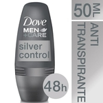 Desodorante Dove Men Silver Control Rollon 50ml