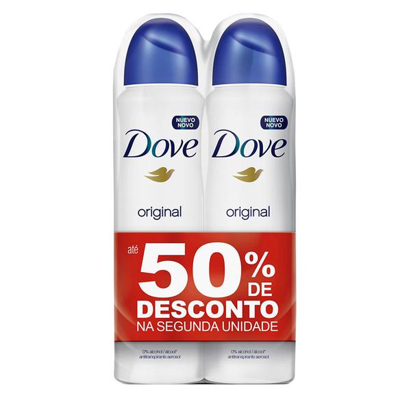 Desodorante Dove Original Aerosol 50% de Desconto na Segunda Unidade